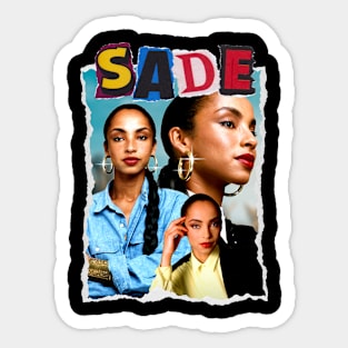 Sade - Sade Adu Vintage Bootleg Sticker